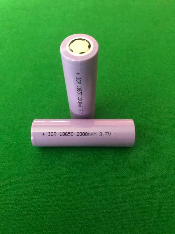 18650 High Capacity Lithium Batteries 3.7V 2000Mah 1C 10*Pieces