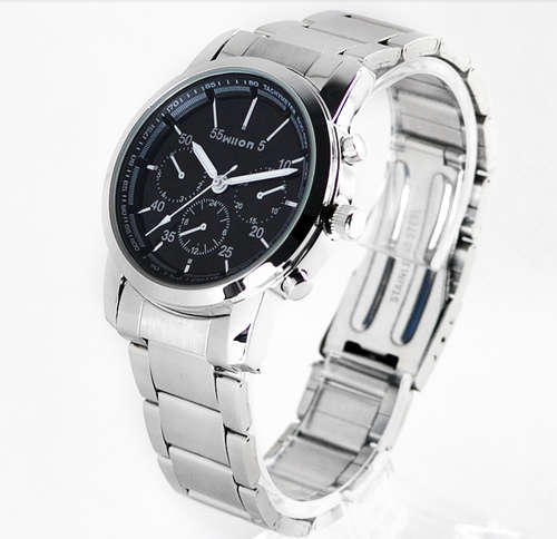 New Wilon-1004 Mne's Waterproof Fashion Leisure Watch Wrist Watches Black