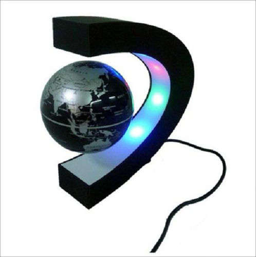 New Awesome C shape Magnetic Levitation Floating Globe World Map With LED Light