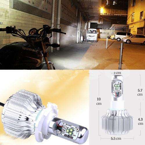 Motorcycle CREE LED Driving Fog Spot Head Light White Lamp Bulb 15W