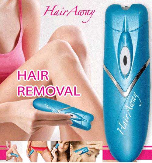 Women's Epilator Hair Away Hair Removal Trimmer Personal Care Kit FREE manicure set and traval bag