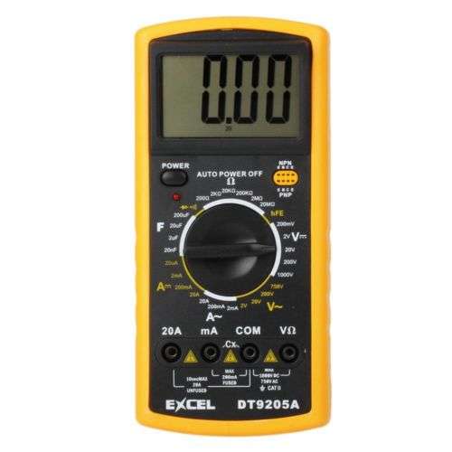 Digital Multimeter Voltmeter Ammeter Ohmmeter OHM Tester