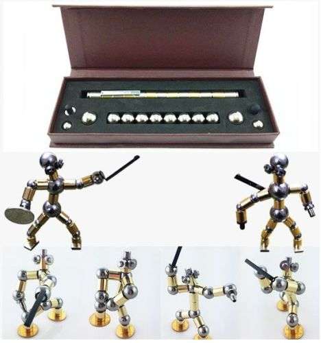 New Sliver Modular Polar Pen Magnetic magnets ball touch pen with 12 steel balls
