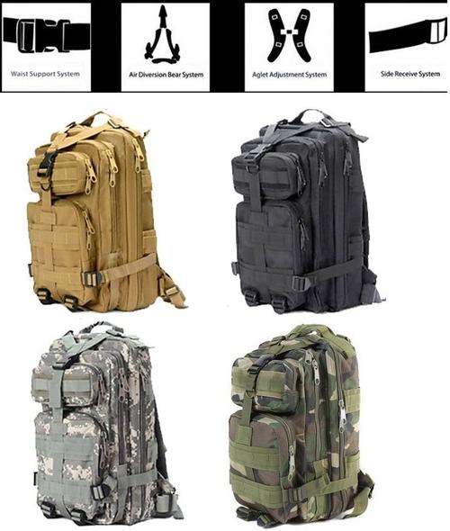 Utdoor Sport Military Tactical Rucksacks Backpack Camping Hiking Trekking Bag