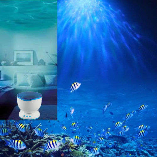 Ocean Sea Daren Waves LED Night Light Projector Romantic Relaxing Lamp