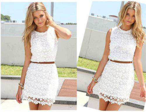 (Free shipping)Women's Bodycon Lace Dress