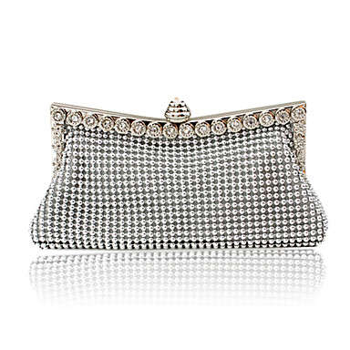 Handbags/ Clutch Bag Satin With Austria Rhinestones/Aluminiumsheet More Colors Available