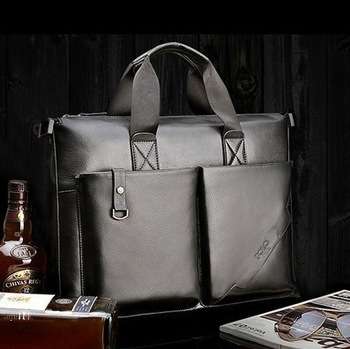 Men's Genuine leather bag Briefcase Totes Laptop bag Business Casual