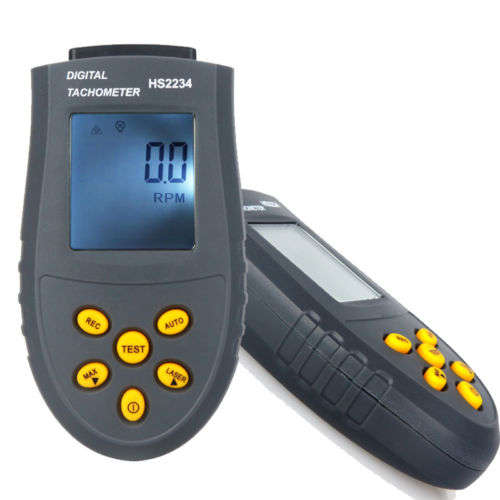 Digital Laser Photo Tachometer Non Contact RPM Tach Tester Meter Speed Gauge