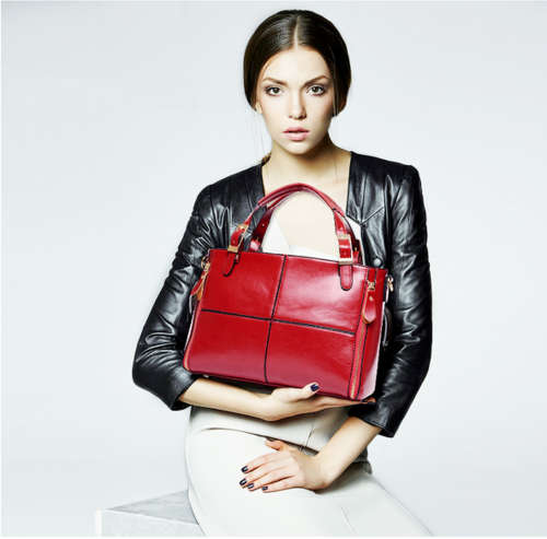 Women handbag fashion patchwork designer brand high quality ladies office messenger shoulder bags