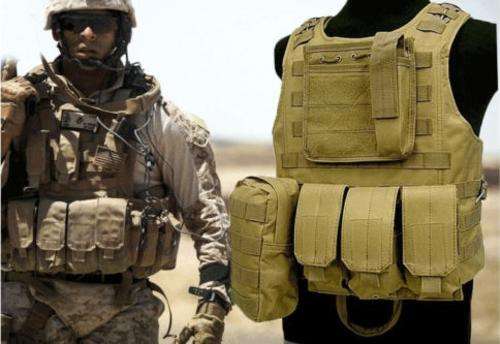 USMC Tactical Military Airsoft Molle Combat Assault Plate Carrier Vest