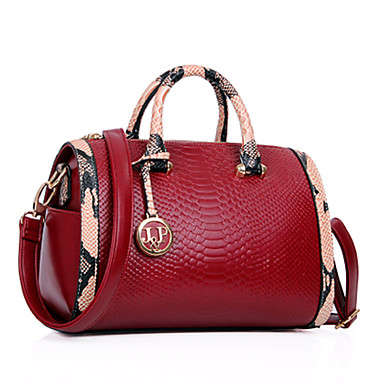 Women's Snakeskin Grain One Shoulder Bag