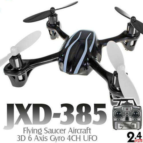 JXD 2.4GHz 4 Channel 6 Axis Gyro Remote Control RC Quadcopter Black&White