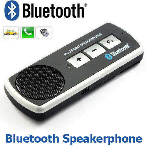 Handsfree Car Kit Visor Wireless Multipoint Bluetooth Speakerphone