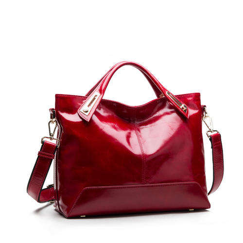 New Women Soft PU Leather Wax oil Bag Portable Handbags Vintage Women Messenger Bags