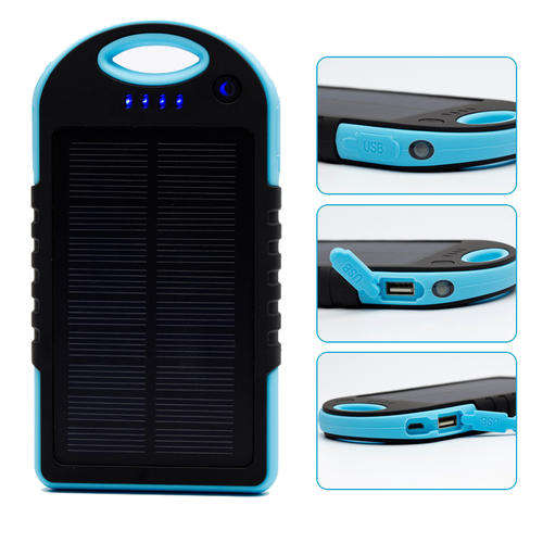Solar panel power bank 5000mah