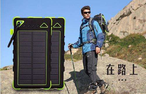 Solar panel power bank 8000mah