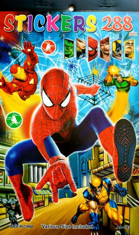 Spiderman Sticker Books - 288 awesome stickers - fun, cute, interesting children's books