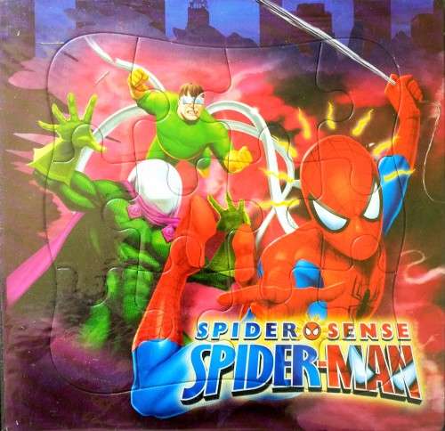 Set of 3 The Amazing Spiderman Cardboard Puzzles - 12 pieces/puzzle - fun toys and games for kids