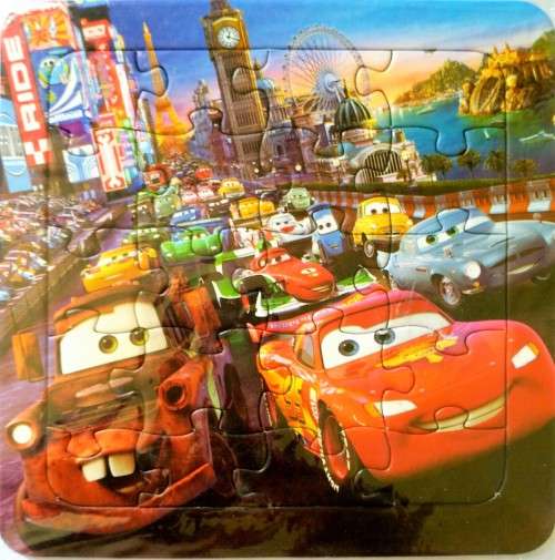 Set of 3 Disney Pixar Cars Cardboard Puzzles - 20 pieces/puzzle - fun toys and games for children