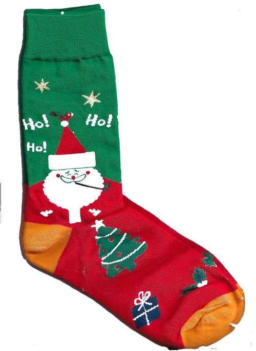 Funky, Trendy, COLOURFUL, Fashionable, UNISEX, High Quality, Breathable, Cotton Socks - Christmas