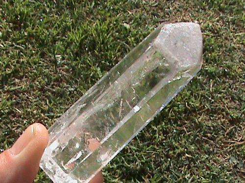 POLISHED QUARTZ CRYSTAL PRISM
