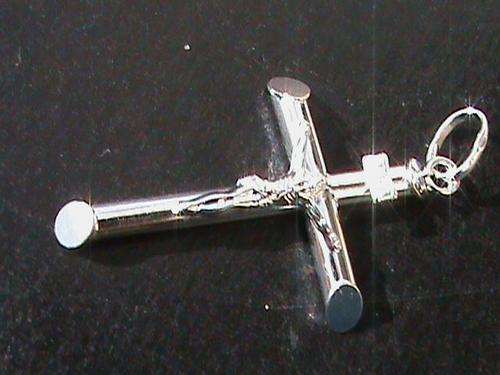 CRUCIFIX CROSS PENDANT IN SOLID STERLING SILVER