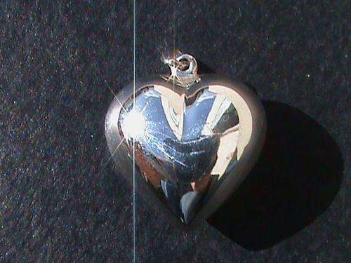 LARGE HEART STERLING SILVER PENDANT
