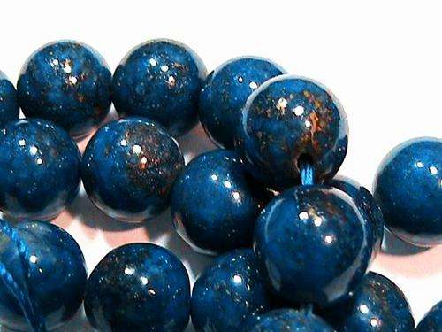 LAPIS LAZULI BEADS..... LARGE 10.5 MM ROUND