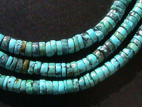 NATURAL TURQUOISE BEADS FROM TIBET ...... PRICE PER STRING