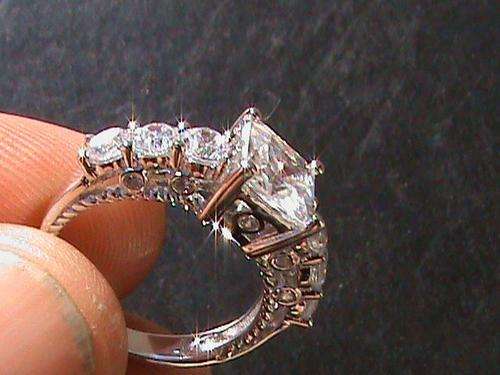 STERLING SILVER ENGAGEMENT WHITE CUBIC ZIRCONIA RING....SIZE O