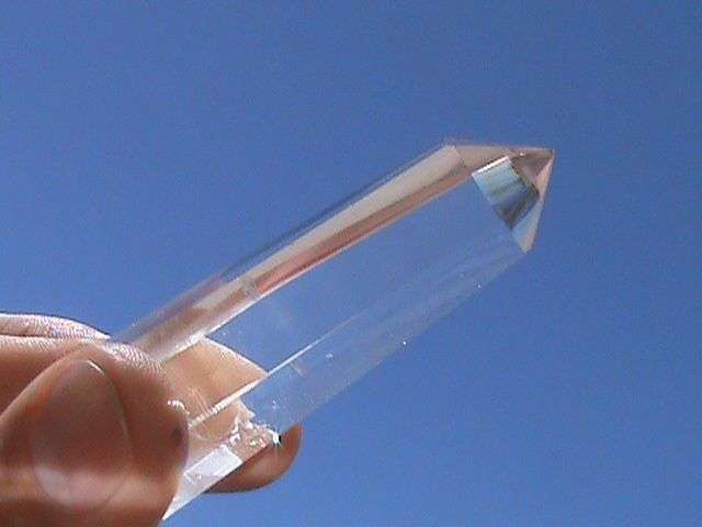 POLISHED TAPER QUARTZ CRYSTAL... A-GRADE...