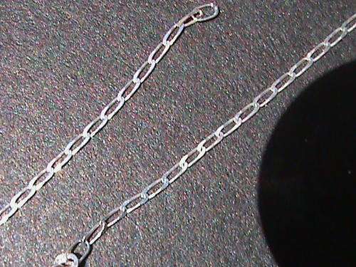 STERLING SILVER CHAIN .....60 CM LONG