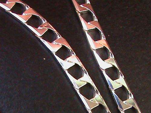 QUALITY STERLING SILVER CHAIN 55 CM LONG...THICK AND HEAVY