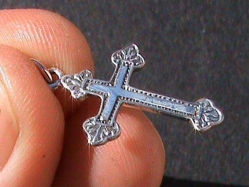 STERLING SILVER CROSS...