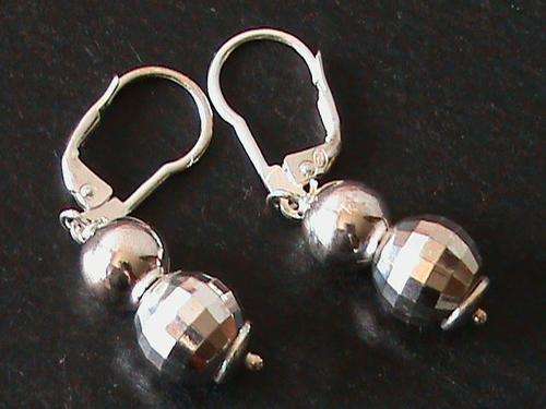 CLASP HOOK STERLING SILVER EARINGS BALLS