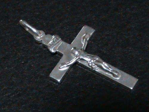 SOLID STERLING SILVER CRUCIFIX CROSS PENDANT