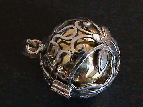 LARGE STERLING SILVER MYSTIC / HARMONY BELL PENDANT