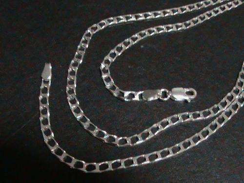 STERLING SILVER CHAIN FLAT LINK ..... 60 CM LONG