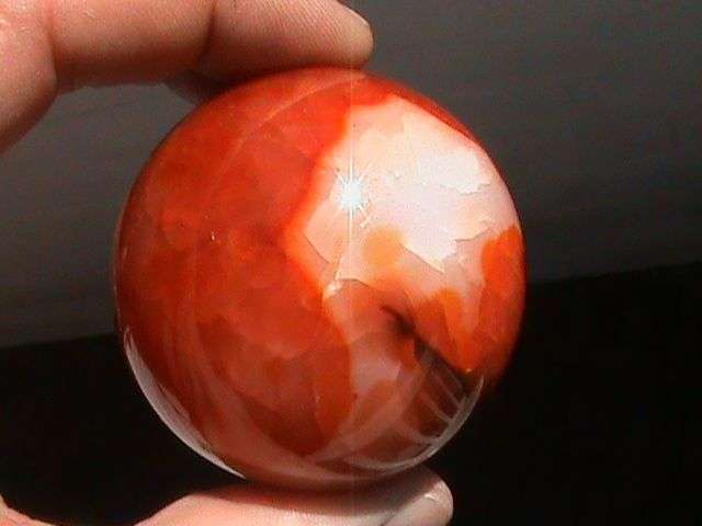 LARGE A GRADE CARNELIAN BALL.........