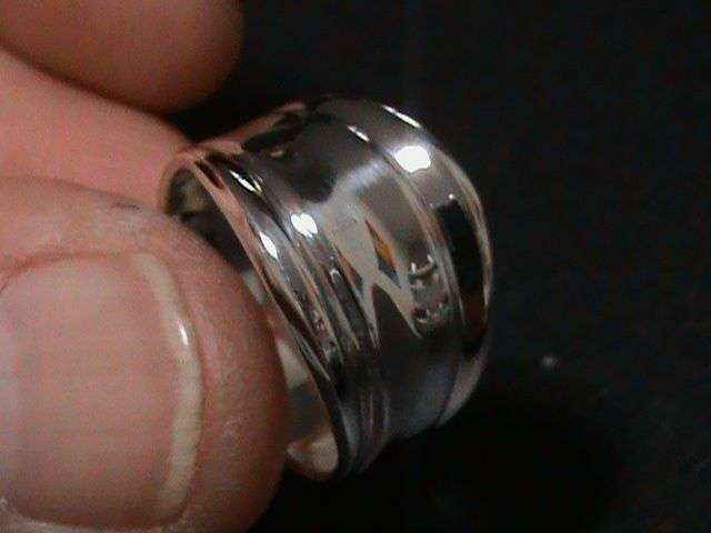 SOLID STERLING SILVER RING......SIZE P