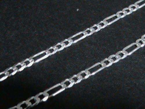 SOLID STERLING SILVER CHAIN.   55  CM LONG