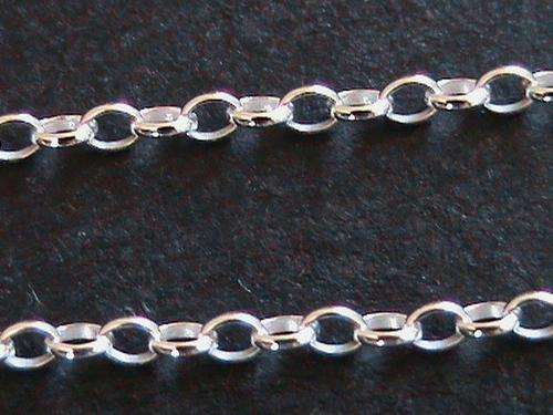 STERLING SILVER CHAIN....100 CM LONG