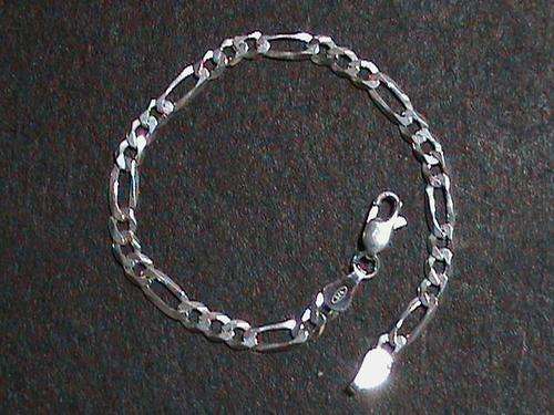 STERLING SILVER BRACELET.   19 CM LONG
