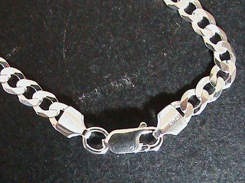QUALITY STERLING SILVER CHAIN.   50 CM LONG