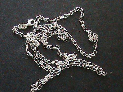 QUALITY SOLID STERLING SILVER CHAIN 80 CM LONG