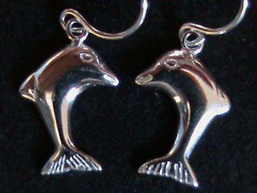 STERLING SILVER DOLPHIN EARRINGS...