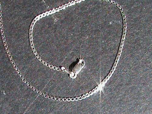 SOLID STERLING SILVER CHAIN . 60 CM LONG