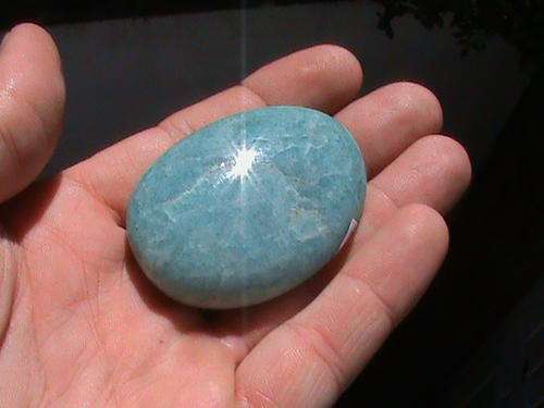 AMAZONITE GALET ........ POLISHED