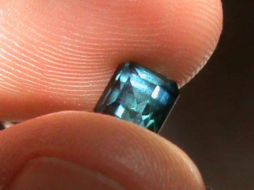 BLUE INDICOLITE  TOURMALINE.    NAMIBIA.   +- 1.5 CT
